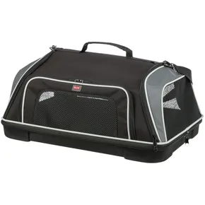 Torba transportowa lotnicza BOARDING, 55 × 23 × 40 cm, do 7 kg, czarna/szara